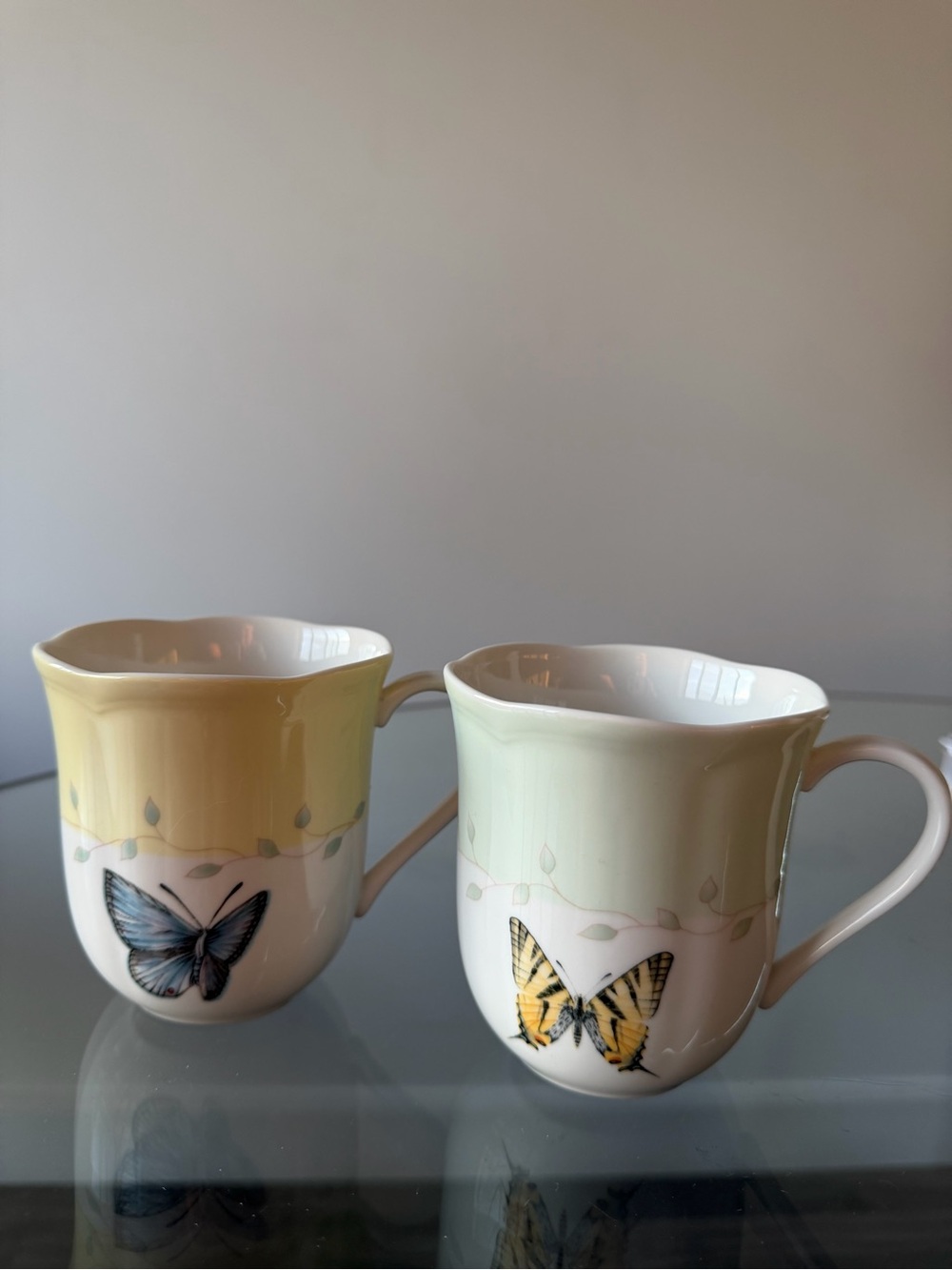 Set of 2 Lenox Butterfly Meadow Colors Coffee Mug